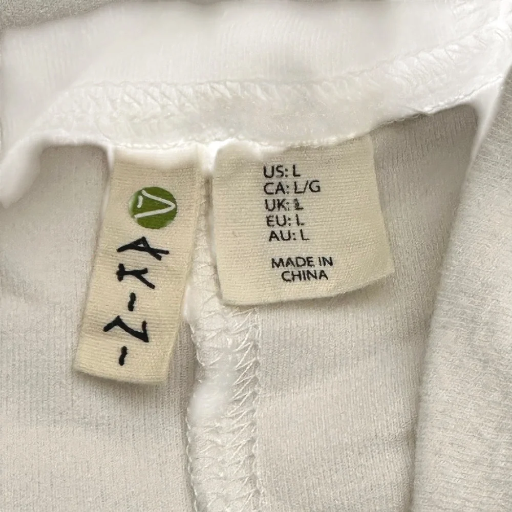 Akini White Textured Pullover Hoodie Long Sleeve‎ Casual Athleisure Women Small